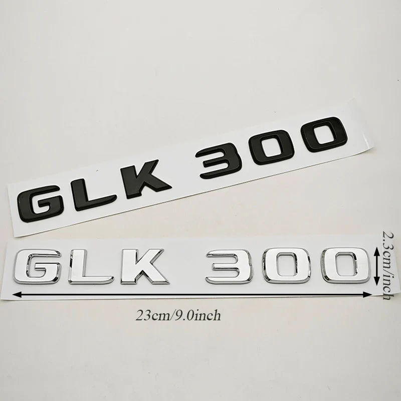 3D ABS Car Logo 4 Matic GLK220 GLK300 GLK350 Emblem Letters Sticker Rear Trunk Badge for GLK W204 X204 GLK220 GLK300 GLK350