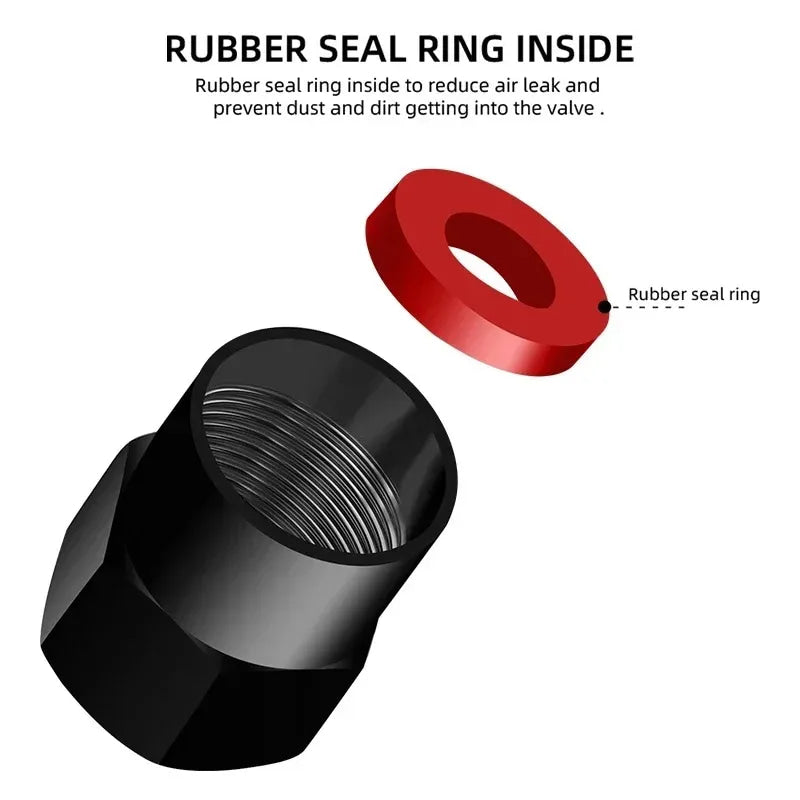 Chevrolet Car Tire Valve Stem Cap, Tire Valve Stem Cover,Universal Car Tire Valve Cap, Tyre Repair & Fitting Tool For Car, SUV