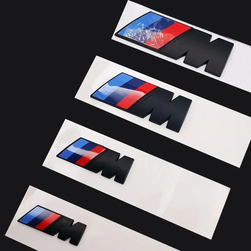 BMW M Tri-Color Emblem Badge for 1/3/5/7 Series X1 X3 X5 X6 Waterproof Fender & Trunk 3D Logo Sticker M Sport Car Accessories
