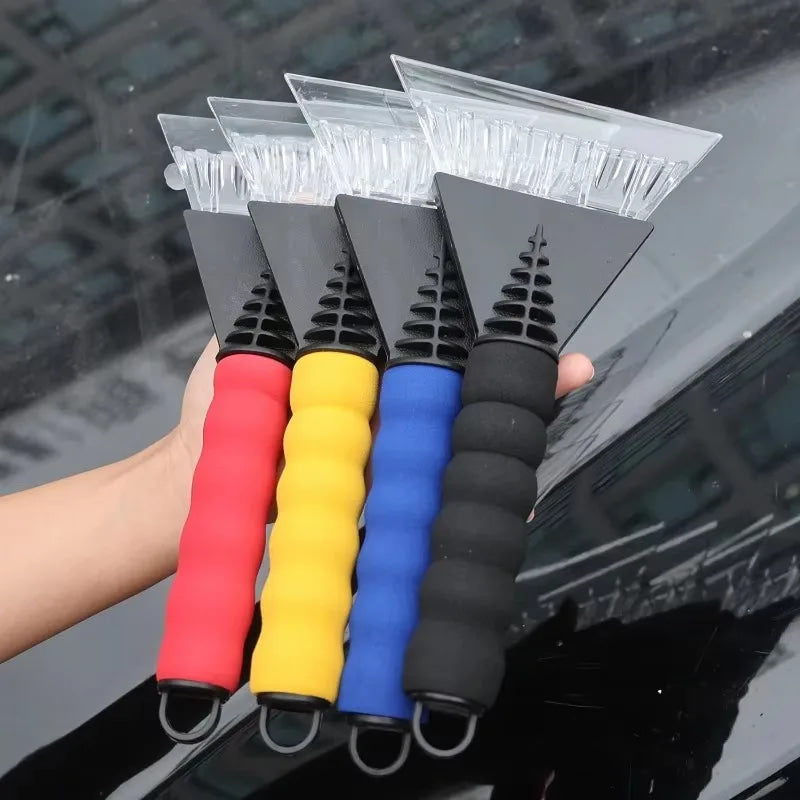 Rascador de hielo para coche, rompevientos para parabrisas, cepillos de vidrio de limpieza rápida, herramienta para quitar la nieve, pala para cepillos de nieve para invierno y ventana de coche