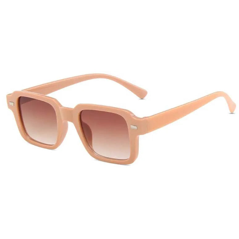 Gafas de sol rectangulares retro con montura pequeña para mujer