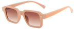 Gafas de sol rectangulares retro con montura pequeña para mujer