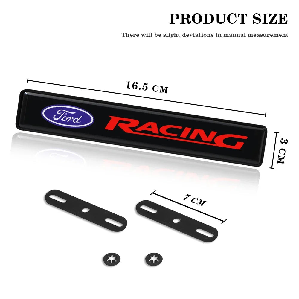 ABS Front Hood Grille LED Light Emblem Badge For Ford Focus MK2 MK3 Fiesta MK7 Ranger Mondeo S-MAX Kuga Mustang Accessories