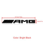 3D ABS Car AMG Logo Badge Rear Trunk Emblem Stickers Decal For Mercedes Benz AMG A B C E G W211 W203 W204 W210 W124 Accessories