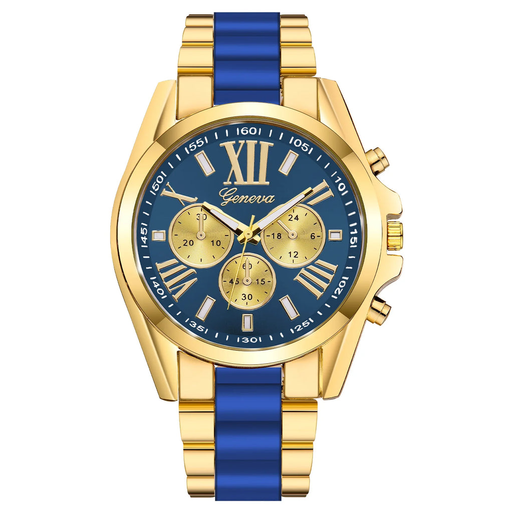 Men Exquisite Watches Luxury Golden Quartz Steel Wristwatch Fashion Classic Masculino Relogio Casual Business Clock Male Saati