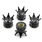 4PCS Crown Style Tire Valve Stem Caps, Air Caps Cover, Aluminum Alloy Dustproof And Waterproof Valve Caps Cover For All Toyota