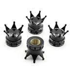 4PCS Crown Style Tire Valve Stem Caps, Air Caps Cover, Aluminum Alloy Dustproof And Waterproof Valve Caps Cover For All Toyota