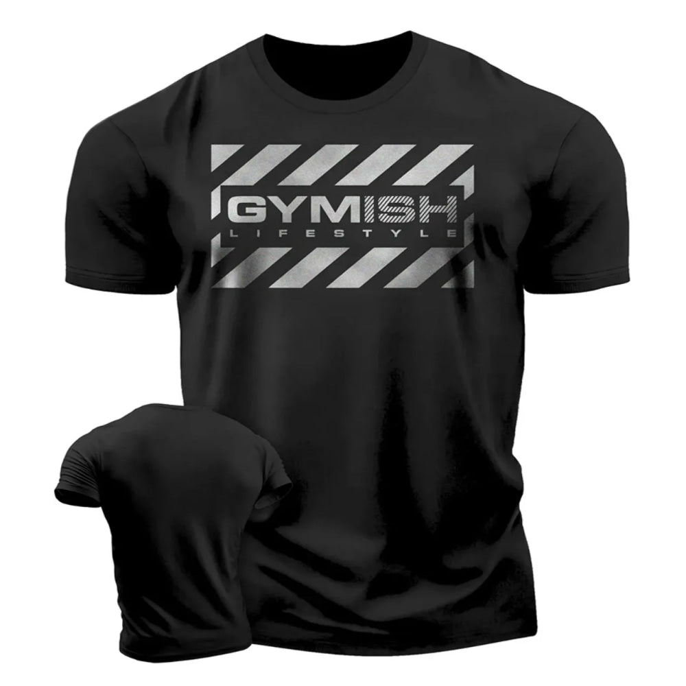 The 3D printed men's T-shirt for the summer of 2025 is a bestseller for sports fitness exercise casual fashion and lightness