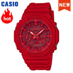 2026 Casio GA-2100 series men's watch Flame Inside trendy sportsmultifunctional fashion anti-shock color disc watch G-SHOCK
