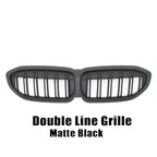 XVIP For BMW G20 3-Series G20 G21 G28 2019-2023 Front Bumper Hood Kidney Racing Grilles Replacement Black Diamond Meteor Style