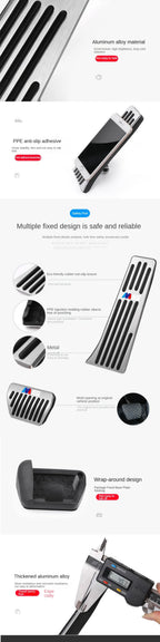 Bmw Foot Pedal Covers, Stainless Steel Rubber Anti-slip Pedals Are Suitable for BMW 3 Series BMW 5 Series X3 X5 From 2003 To 20