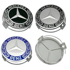 75MM 4pcs Car Wheel Center Covers Hub Caps For Mercedes Benz W203 W204 W210 W168 AMG CLA GLB GLC Interior Mouldings DQLGG-BENC