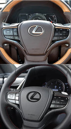 ABS Steering Wheel Center Emblem Sticker for Lexus RX NX ES IS GX LX UX CT GS F Sport RX300 RX350 GX460 etc Logo Badge Decal