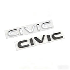 ABS Car Rear Trunk Letters 3D Emblem Tail Badge Sticker for Honda CIVIC Logo Decals Auto Stickers Styling Decoration