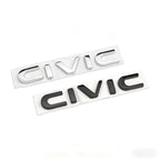 ABS Car Rear Trunk Letters 3D Emblem Tail Badge Sticker for Honda CIVIC Logo Decals Auto Stickers Styling Decoration