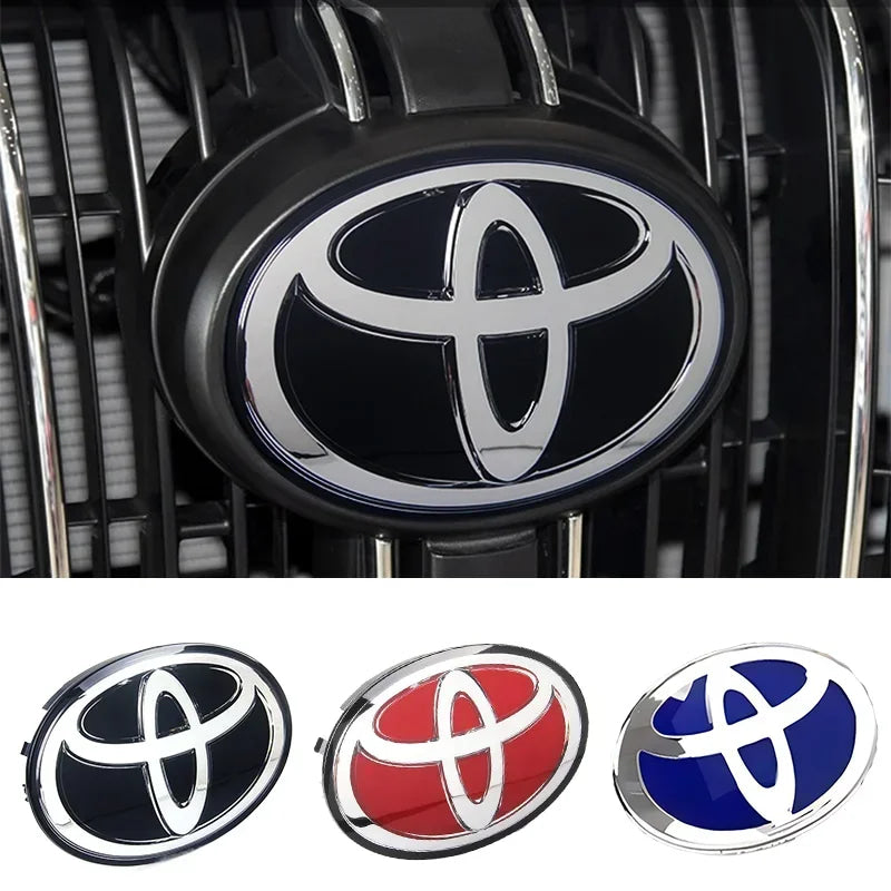 1pc Front Grill Hood 3D Car Logo Emblem for Toyota Corolla Camry RAV4 Hilux CHR Highlander Yaris Vios Alphard Prado Reiz Wish