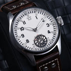 HRUODLAND Pilot Watch for Men BGW-9 Luminous Mechanical Wristwatch 316L Stainless Steel Sapphire Glass 10ATM Waterproof F016