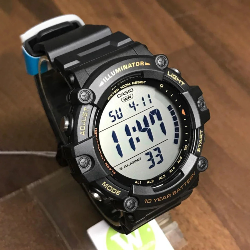Casio Men's Large Dial Multi-Function Electronic Watch Simple Clear Display AE-1500WHX-1A/3A