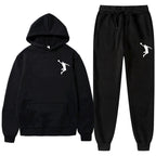 Sports Basketball Brand Sweatshirt Sweatpants Men Women 2 Pieces Sets Tracksuit Fashion Casual Hooded Sportswear Sudadera Hombre