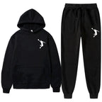 Sports Basketball Brand Sweatshirt Sweatpants Men Women 2 Pieces Sets Tracksuit Fashion Casual Hooded Sportswear Sudadera Hombre