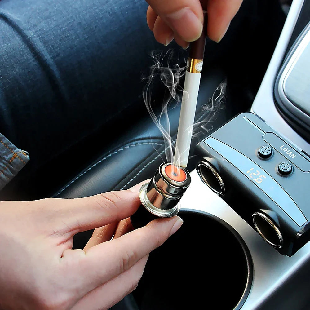 Car  Interior Portable Cigarette Lighter Power Adapter Accessories For Ford Ranger Mustang Kuga Mondeo Fiesta Explorer ETransit