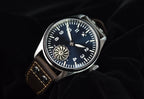 HRUODLAND Pilot Watch for Men BGW-9 Luminous Mechanical Wristwatch 316L Stainless Steel Sapphire Glass 10ATM Waterproof F016