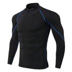 Camiseta deportiva de culturismo para hombre, camiseta para correr de secado rápido, Top de compresión de manga larga, camiseta de gimnasio para hombre, camiseta ajustada para Fitness Rashgard