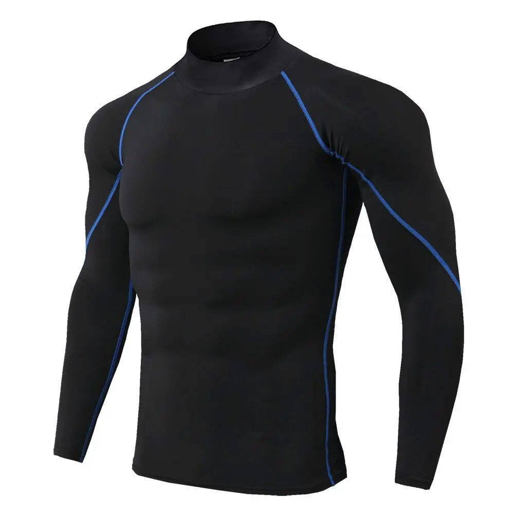Camiseta deportiva de culturismo para hombre, camiseta para correr de secado rápido, Top de compresión de manga larga, camiseta de gimnasio para hombre, camiseta ajustada para Fitness Rashgard