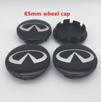 4pcs 56mm 60mm 65mm 68mm infiniti Car Wheel hub Center Cap Badge covers emblem sticker Styling accessories