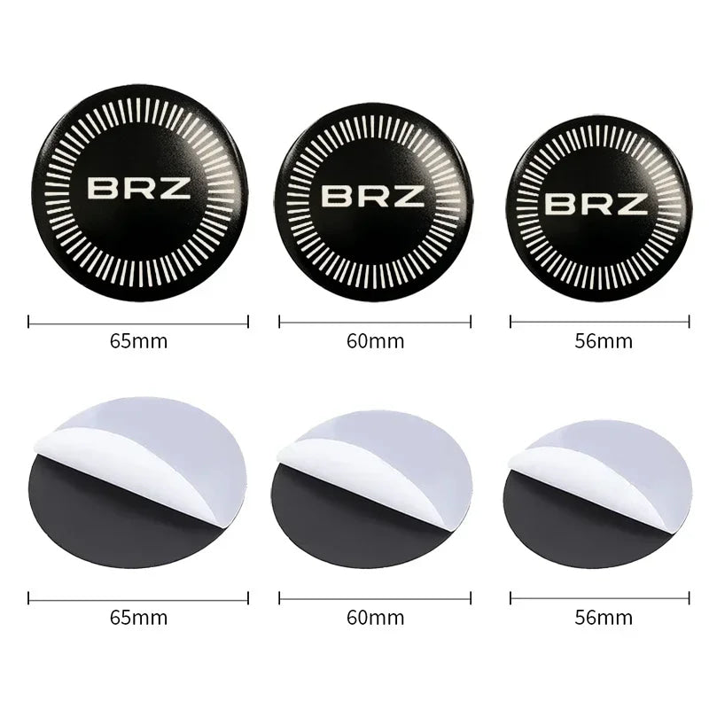 4pcs 56/60/65mm Alloy Car Wheel Hub Center Stickers for Subaru BRZ Logo ASCENT FORESTER IMPREZA LEGACY OUTBACK XV STI WRC WRX