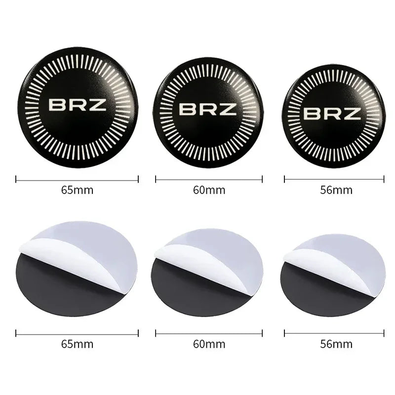 4pcs 56/60/65mm Alloy Car Wheel Hub Center Stickers for Subaru BRZ Logo ASCENT FORESTER IMPREZA LEGACY OUTBACK XV STI WRC WRX