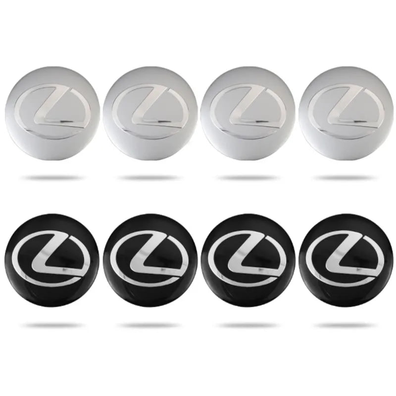 4Pcs 56MM Car Wheel Center Hub Cap Rim Cover Emblem Stickers For Lexus IS250 IS200 CT200h GS300 LS430 RX450h LX570 IS300 ES RX