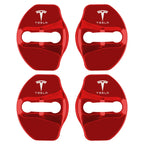 4pcs Metal Auto Door Lock Protective Cover Car Styling auto Accessaries sticker For Tesla model 3 model X Y