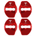 4pcs Metal Auto Door Lock Protective Cover Car Styling auto Accessaries sticker For Tesla model 3 model X Y