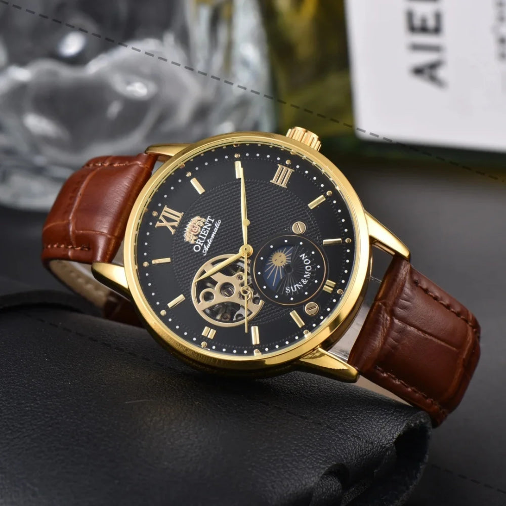 Mechanical Movement Unisex Watch Full Functionality World Time Ultra-Thin Orient Series