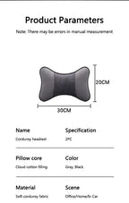 Car Seat Headrest Neck Support Pillow Soft Pad for BMW 2 5 6 7 Series F20 G20 G30 X1 X3 X4 X5 X6 F15 G05 Car Sticker Accessories