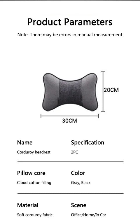 Car Seat Headrest Neck Support Pillow Soft Pad for BMW 2 5 6 7 Series F20 G20 G30 X1 X3 X4 X5 X6 F15 G05 Car Sticker Accessories