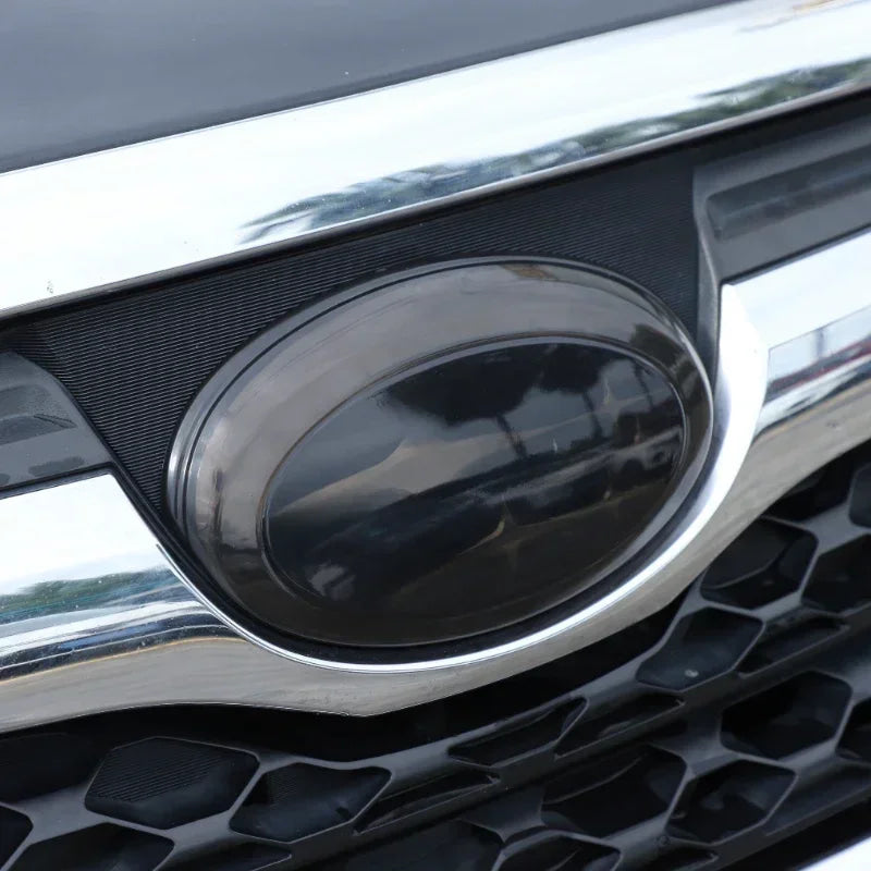 For 2013-2018 Subaru Forester ABS Blackened Car Logo Decoration Ring Front and Rear Logo Cover Decoration Car Accessories