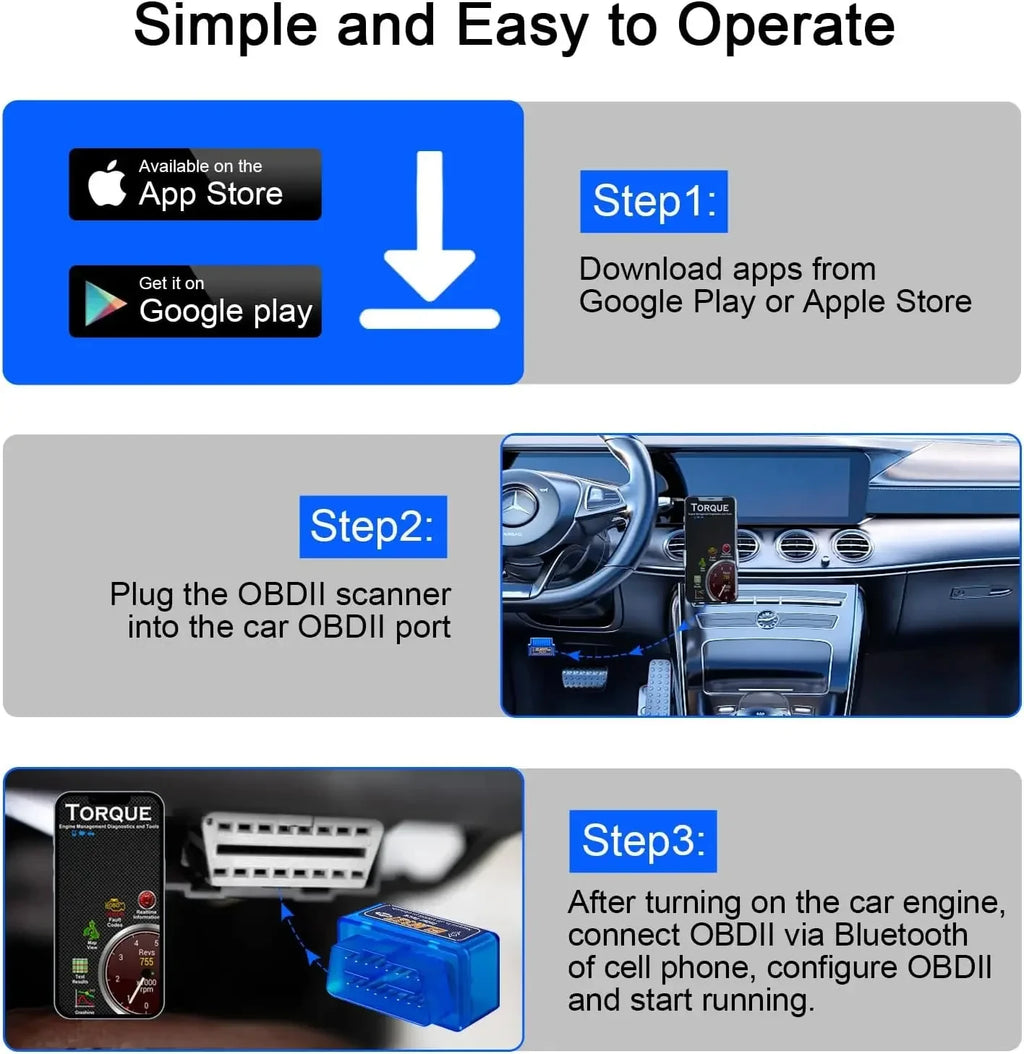 Escáner OBD2 Mini lector de códigos ELM327 V2.1, herramientas de diagnóstico de coche, herramienta de escaneo inalámbrico para comprobar el motor, Detector de fallos