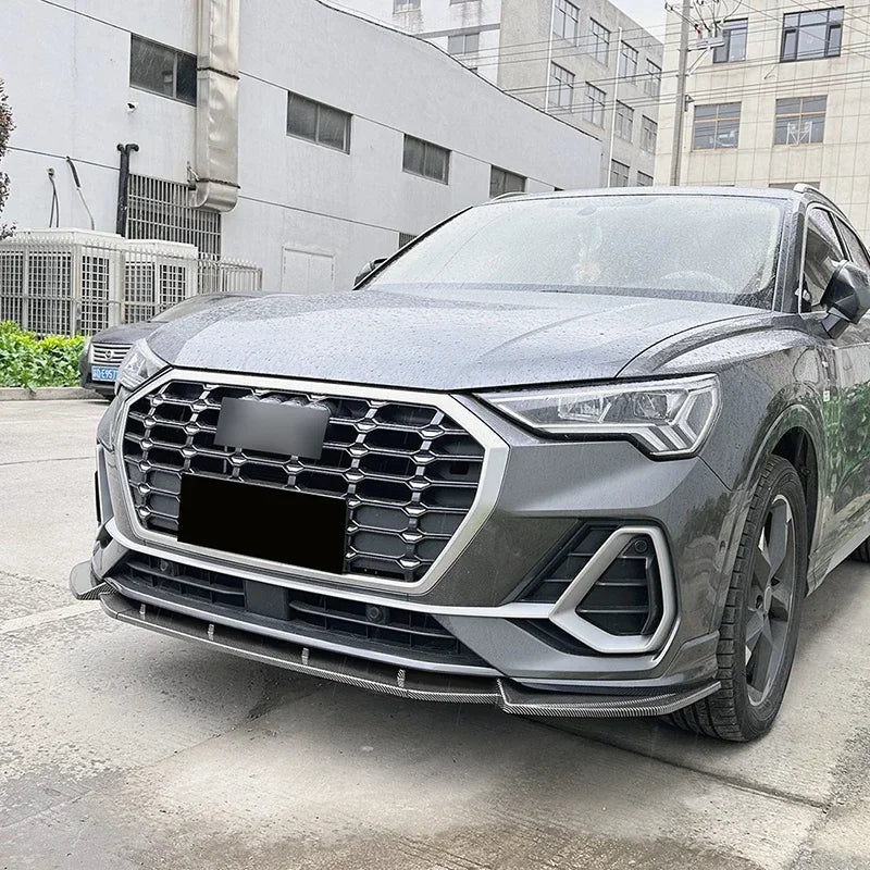 For Audi Q3 F3 Sline 2019 2020 2021 2022 2023 2024 Car Front Bumper Lip Spoiler Lower Diffuser Splitter Body Kits