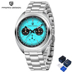 PAGANI DESIGN Panda Mens Watches Quartz Luxury Watch For Men Chronograph VK63 Wristwatches AR Sapphire Waterproof Luminous Clock