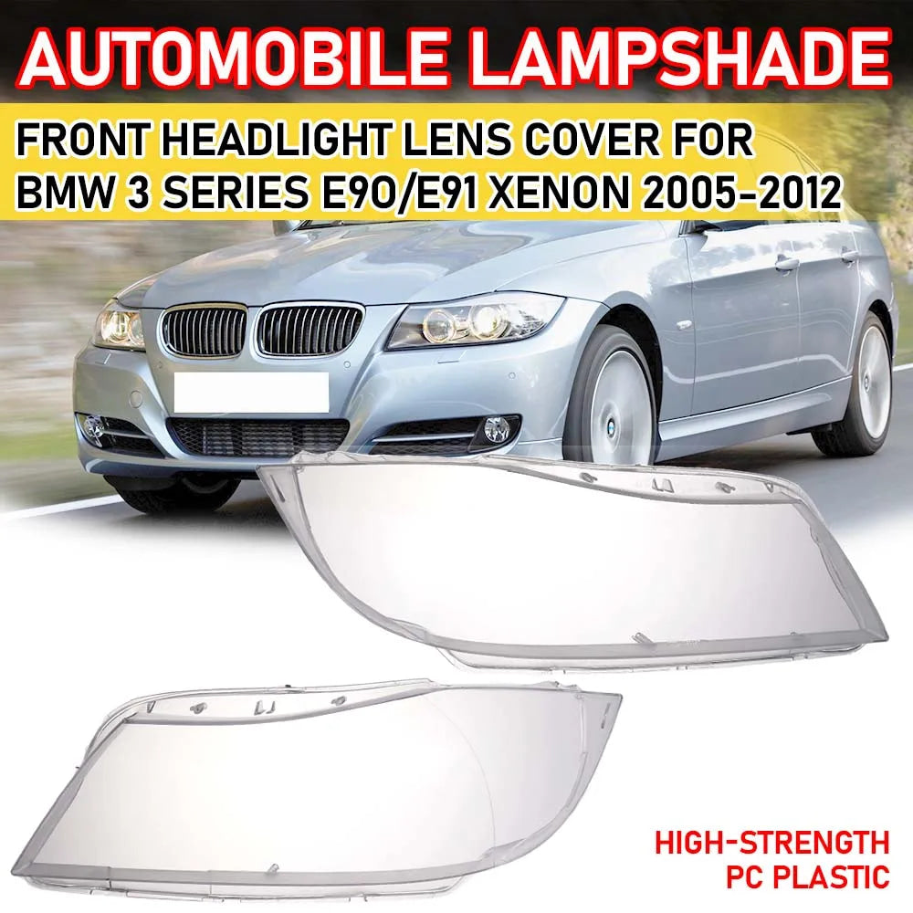 Car Headlight Lens Car Front Headlamp Shell Transparent Lampshade Lens For BMW 3 Series E90 Large Lampshade 05-12 BMW Headlight