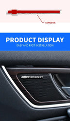 Chevrolet 3D Aluminum Sticker Decal Fit For Chevrolet Silverado Impala Malibu Equinox Cruze Camaro Blazer Spark Aveo TrailBlazer