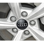 For Audi 4pcs 60mm Car Styling Audi Wheel Center Cap Emblem Hub Covers Badge For Audi B5 B6 B7 B8 B9 D3 Q3 Q5 Q7 TT A1 A3 A4 A5