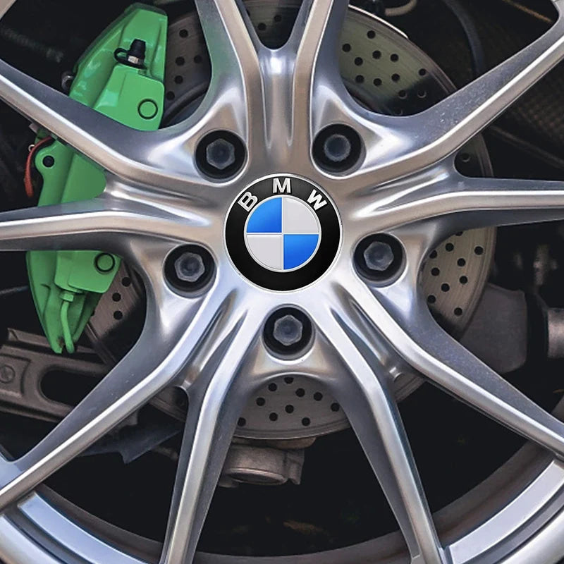 4Pc 65mm 56mm Wheel Center Caps Emblem Badge 50th Anniversary For BMW E39 E46 E90 E60 E87 E53 F10 F20 F30 M X3 X5 X6 Accessories