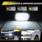 2X Front Corner Side Marker Light Parking Light Turn Signal Light LED For 1995 1996 1997 1998 1999 2000 2001 Subaru Impreza WRX