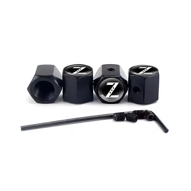 4Pcs Car Styling For Z Badge Aluminium Alloy Wheel Tire Valve Cover Caps Auto Accessories Car Motorcycle For Nissan Accessories
