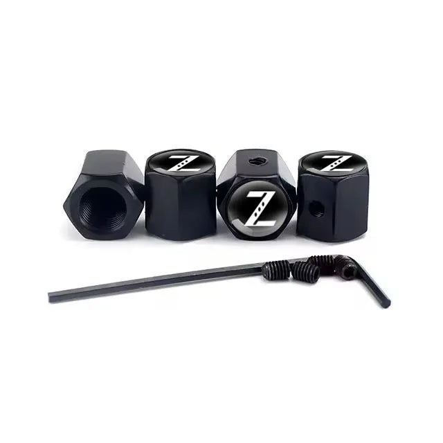 4Pcs Car Styling For Z Badge Aluminium Alloy Wheel Tire Valve Cover Caps Auto Accessories Car Motorcycle For Nissan Accessories