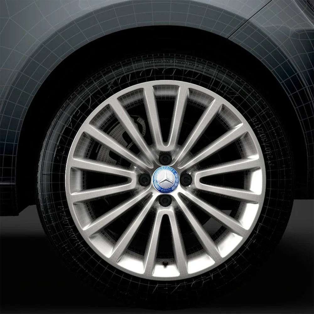 56/60/65mm Car Wheel Center Cover Hub Cap Resin Badge Emblem sticker Decal styling auto Accessories Mercedes Benz AMG  C260 C300