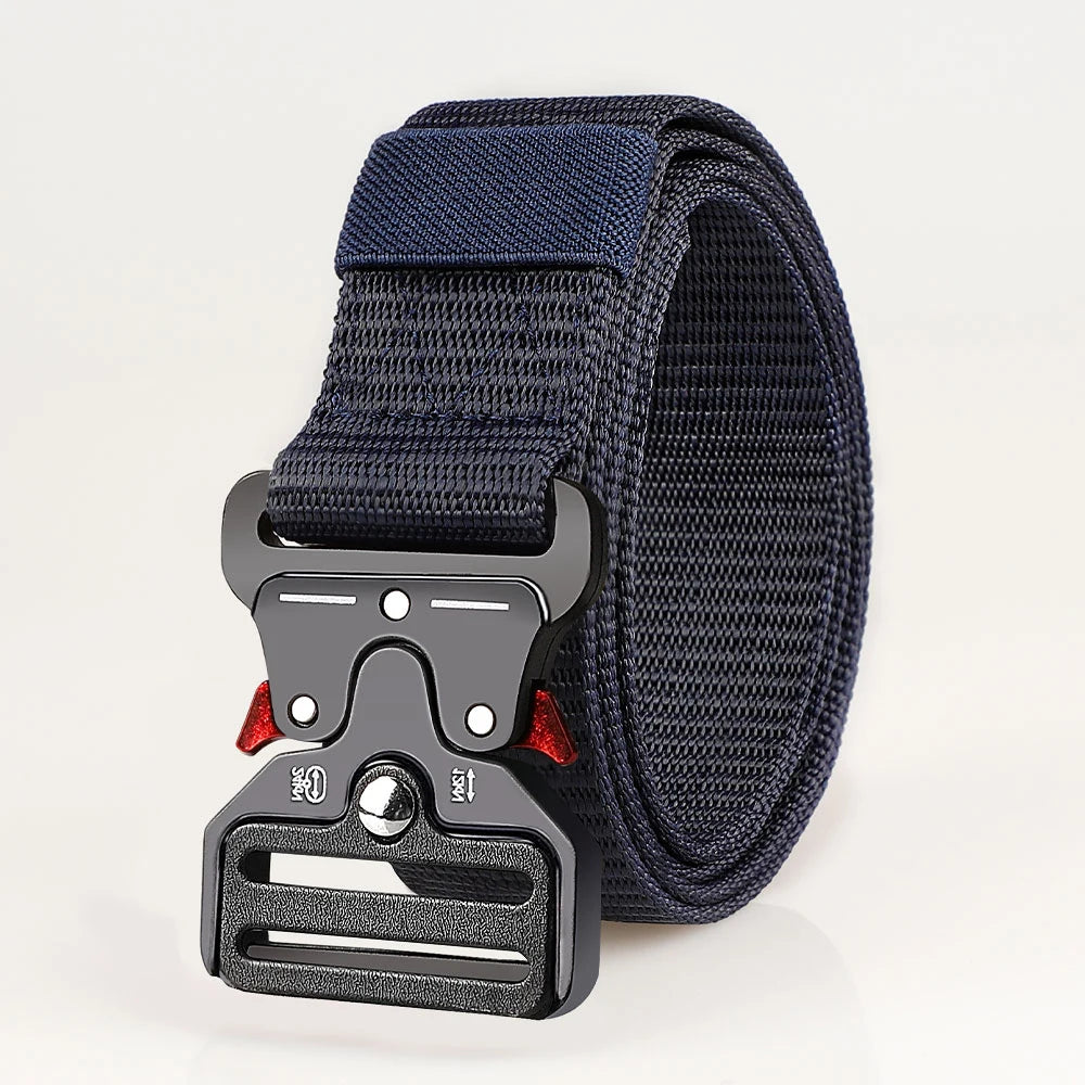 Cinturones tácticos versátiles para hombres: diseño duradero y ajustable, para entusiastas de los deportes al aire libre, par con pantalones vaqueros, para hombres y mujeres ﻿